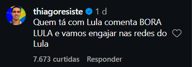 Print arquivado do post de Thiago dos Reis em 05/10/2026