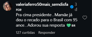 Print arquivado do post de Valeria Ferro Borges | 50+ SEM ROTEIRO , COM VERDADE em 03/10/2026