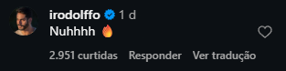 Print arquivado do post de Rodolffo em 06/10/2026