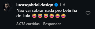 Print arquivado do post de Lucas Gabriel em 06/10/2026