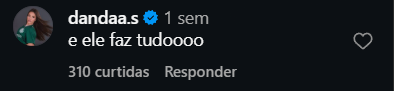 Print arquivado do post de Dandara Thereza em 27/09/2026
