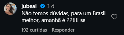 Print arquivado do post de JULIA BEAL em 03/10/2026