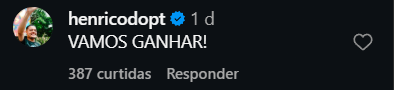 Print arquivado do post de Henrico Barboza 13001 em 05/10/2026