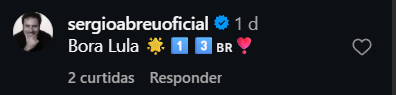 Print arquivado do post de Sergio Abreu em 05/10/2026