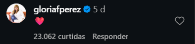 Print arquivado do post de Gloria Perez em 01/10/2026