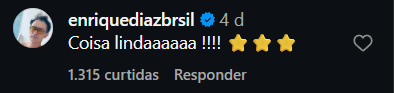 Print arquivado do post de Enrique Diaz em 02/10/2026