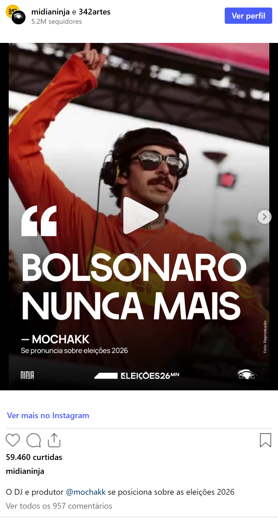 Print arquivado do post de MOCHAKK em 03/10/2026