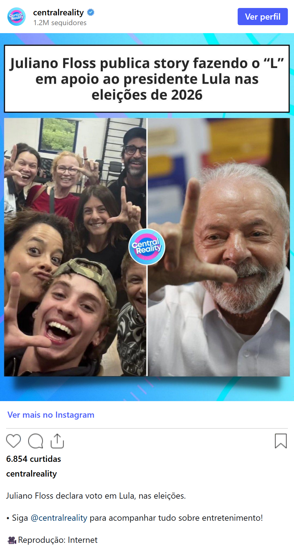 Print arquivado do post de Juliano Floss em 27/09/2026
