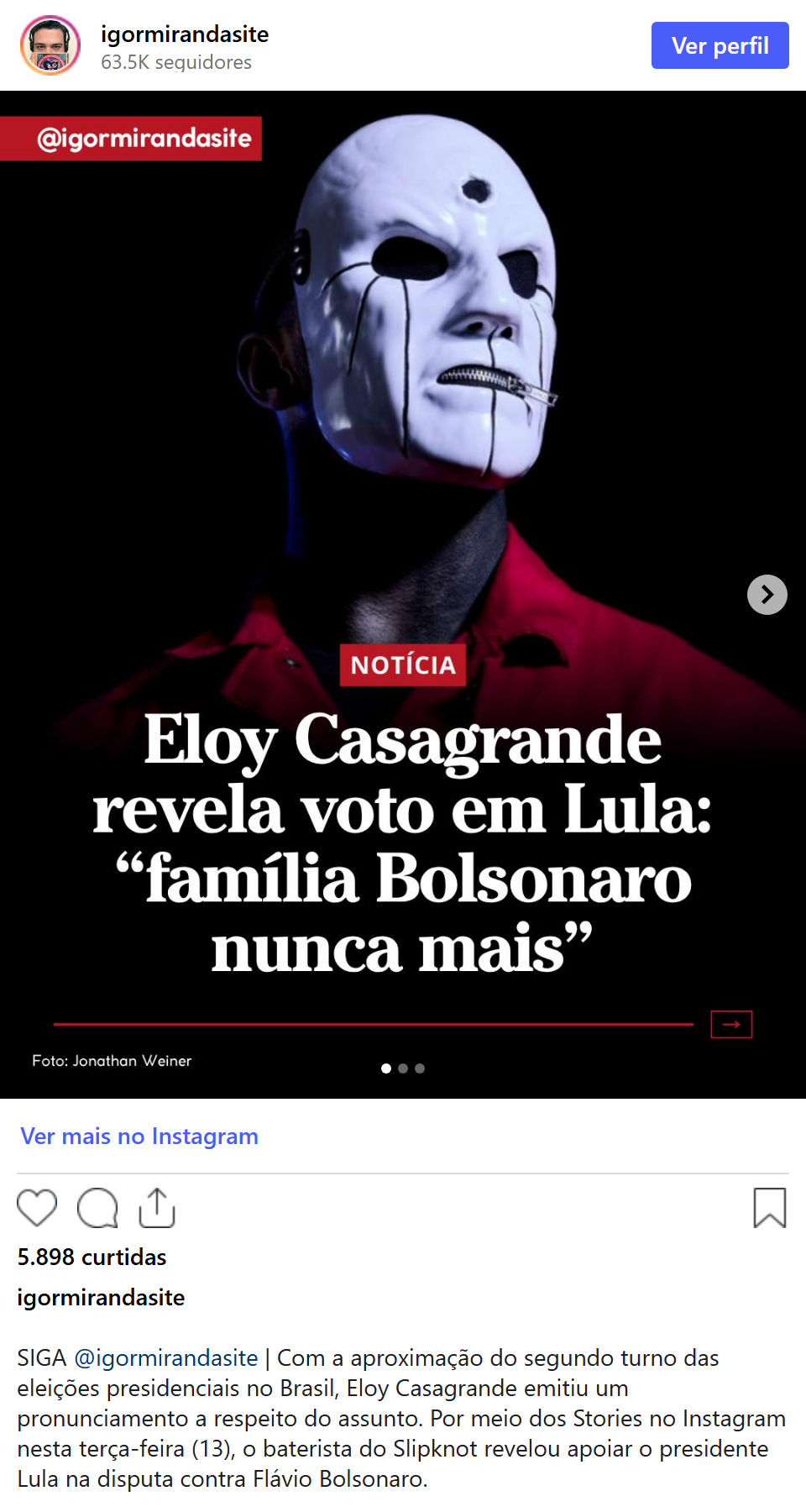 Print arquivado do post de Eloy Casagrande em 13/10/2026