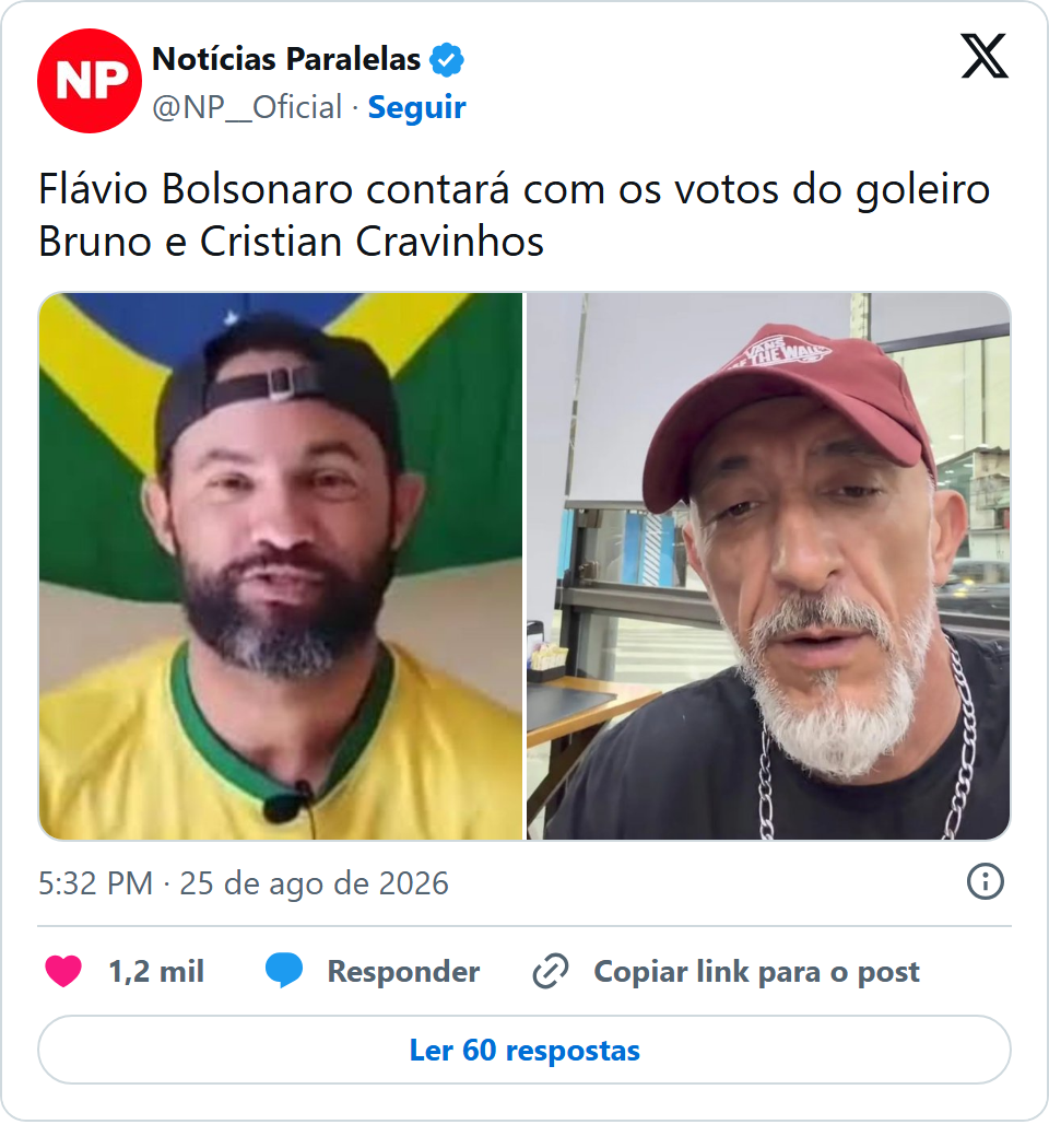 Print arquivado do post de Goleiro Bruno em 25/08/2026