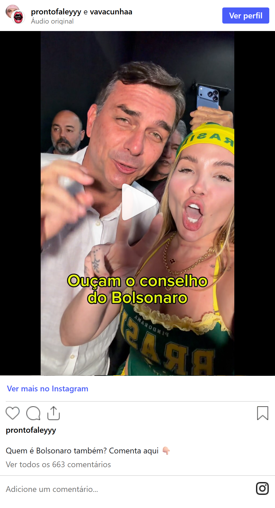 Print arquivado do post de Vanessa Cunha em 20/10/2026