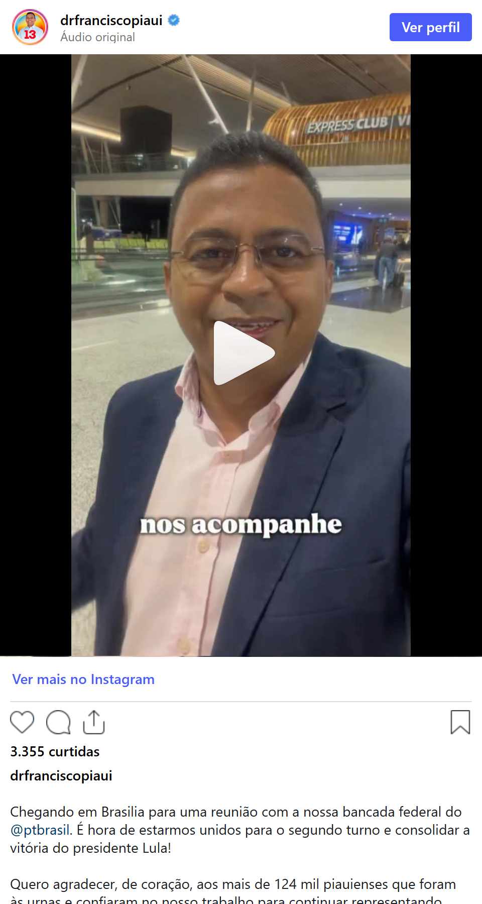 Print arquivado do post de Dr. Francisco em 06/10/2026