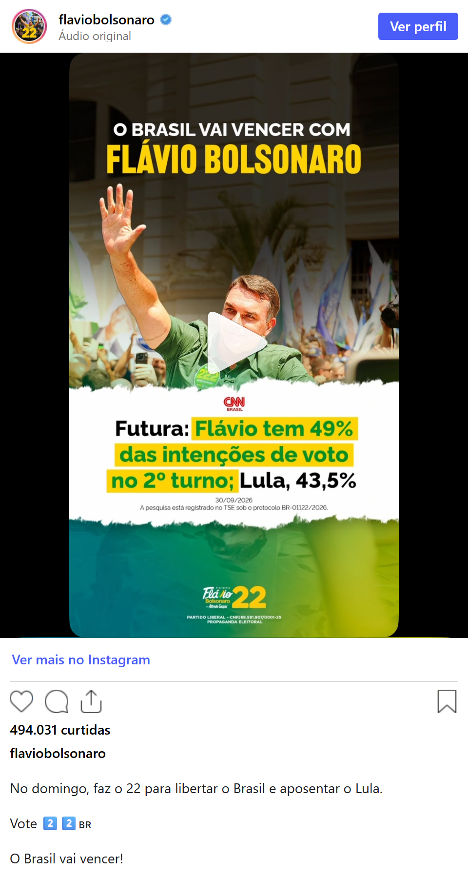 Print arquivado do post de Mirian Martins em 30/09/2026
