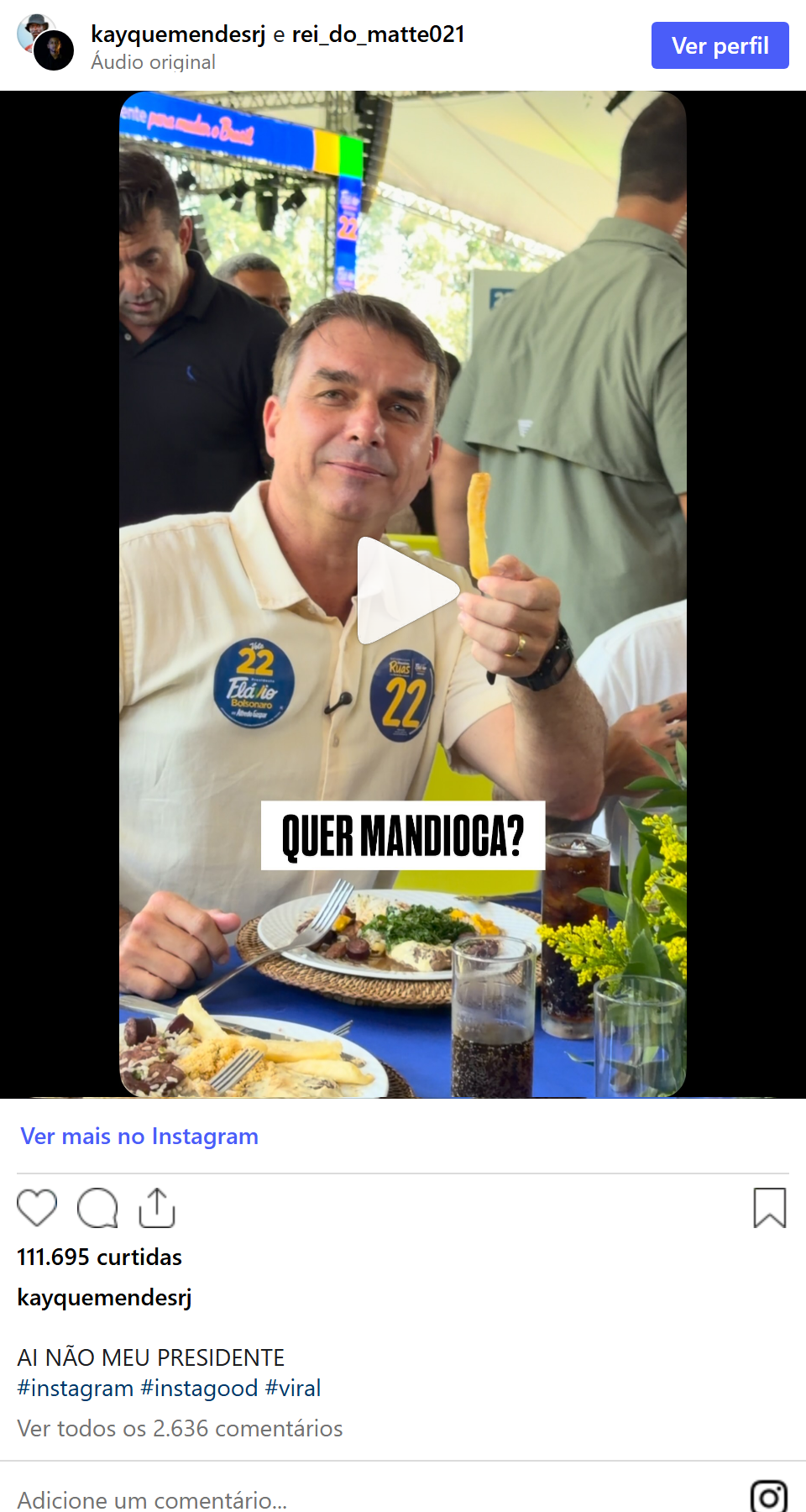 Print arquivado do post de Kayque Mendes em 09/10/2026