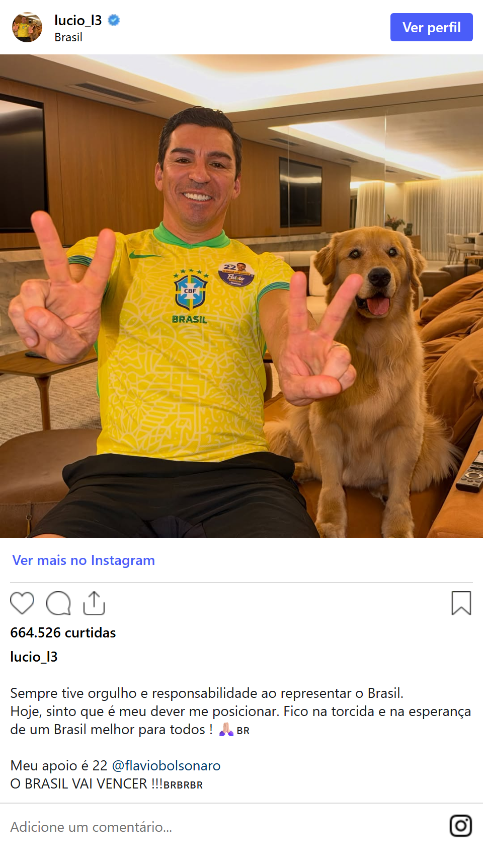 Print arquivado do post de Lúcio em 23/10/2026