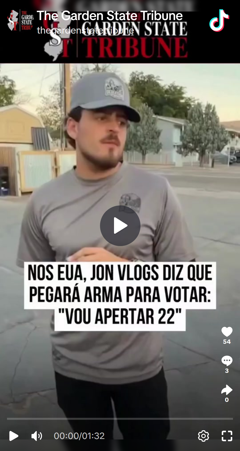 Print arquivado do post de Jon Vlogs em 02/10/2026