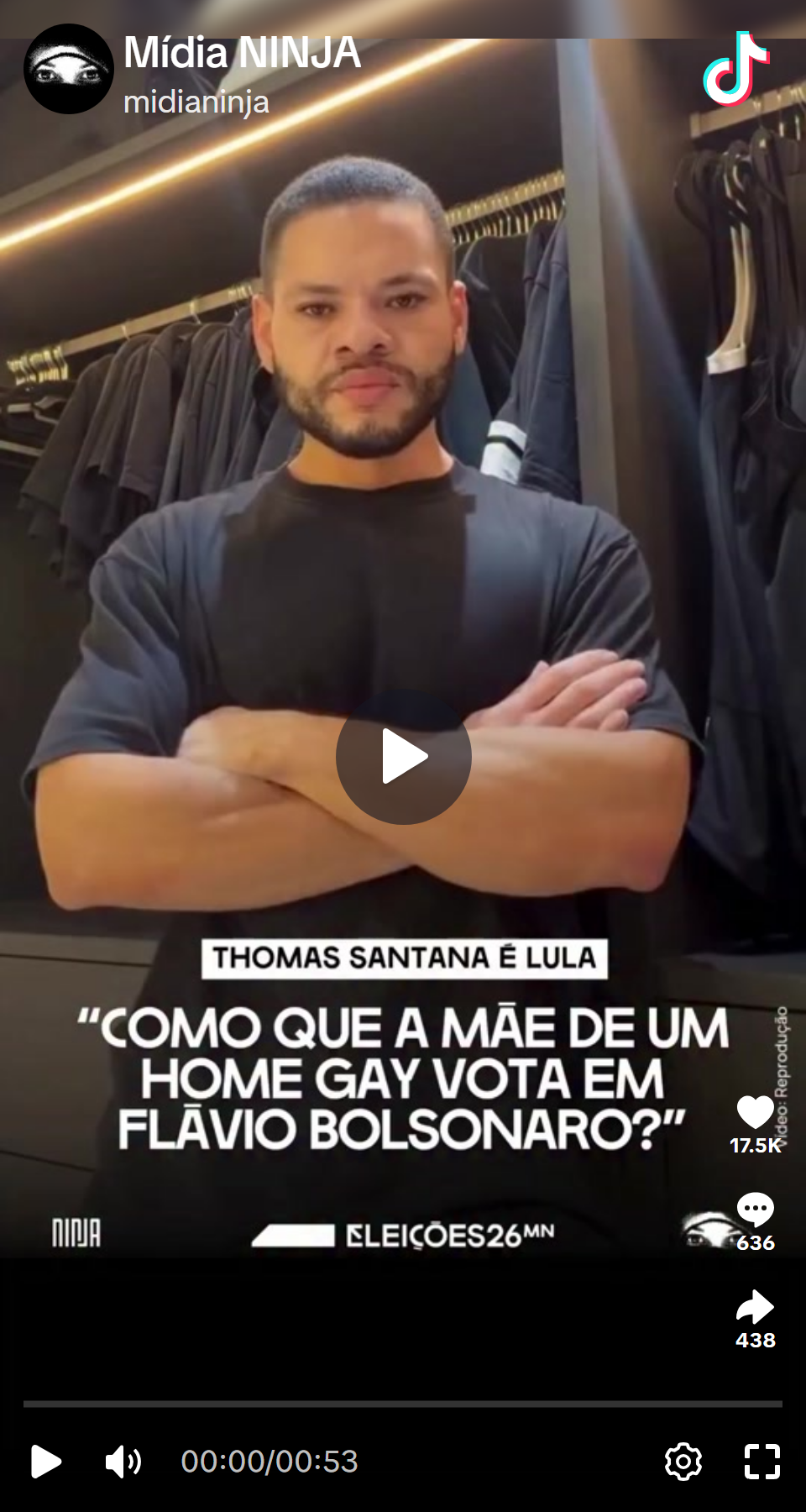 Print arquivado do post de Thomas Santana em 06/10/2026