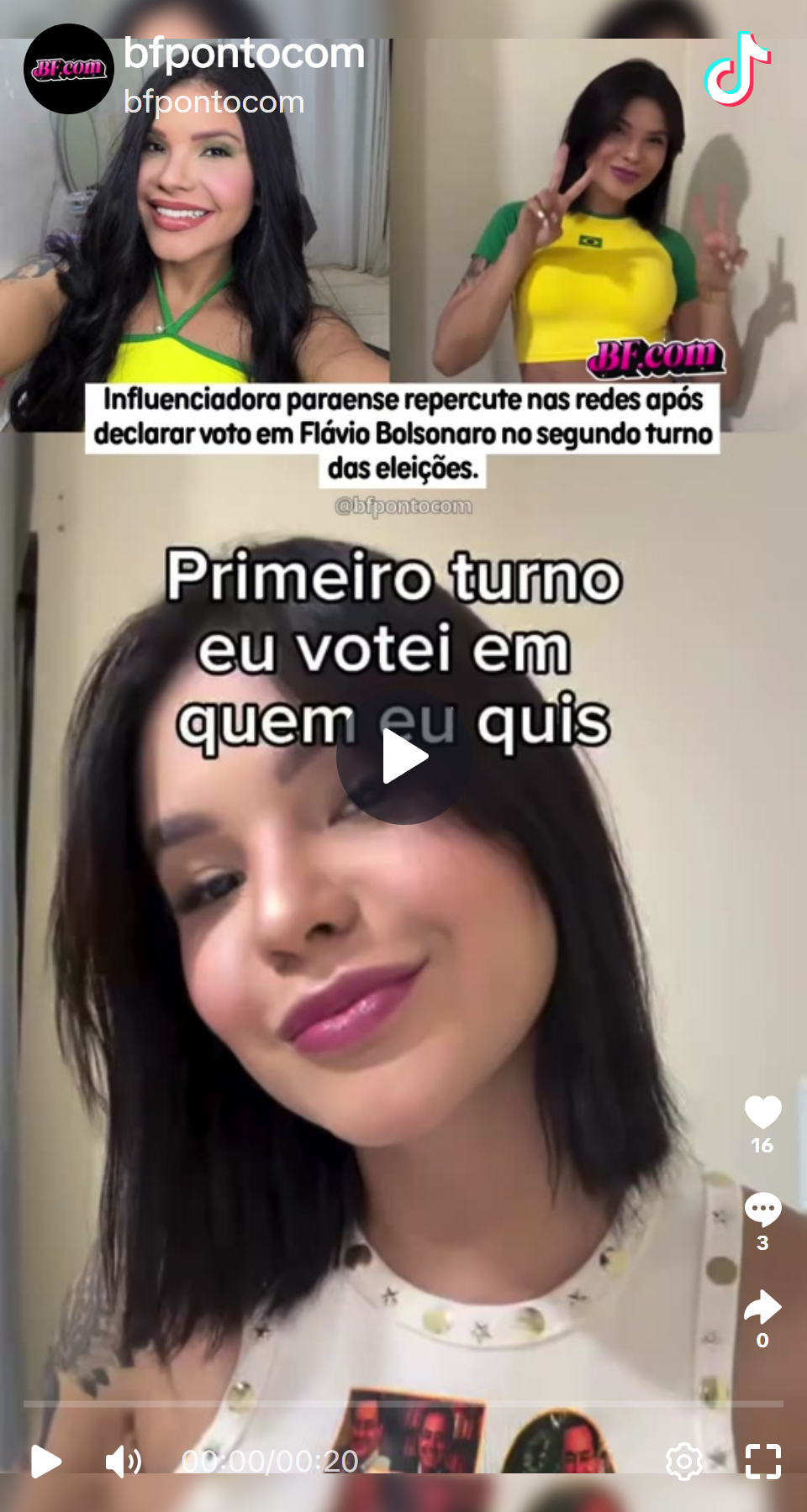 Print arquivado do post de Noelle Araújo em 05/10/2026
