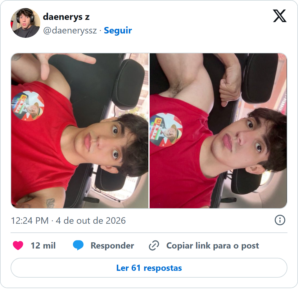 Print arquivado do post de Daenerysz (Guilherme Câmara) em 04/10/2026