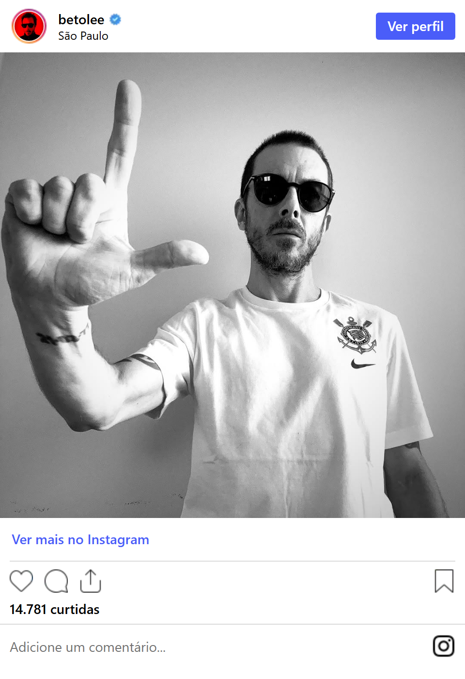Print arquivado do post de Beto Lee em 17/10/2026