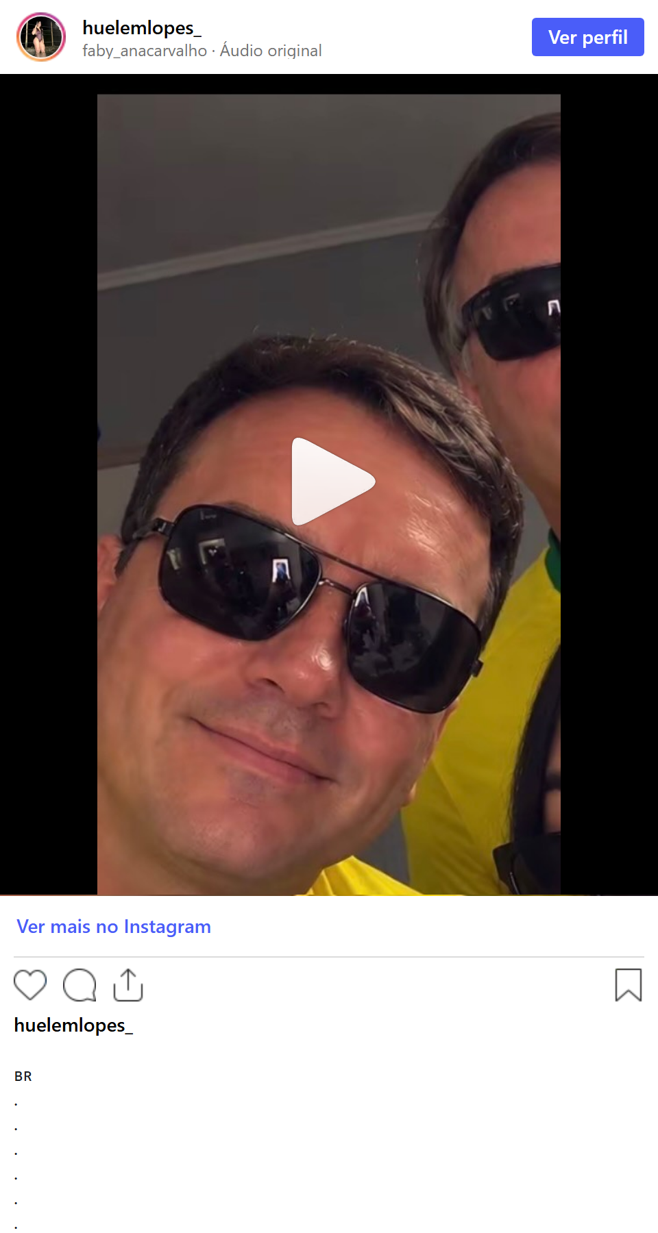 Print arquivado do post de Huelem Lopes em 01/10/2026