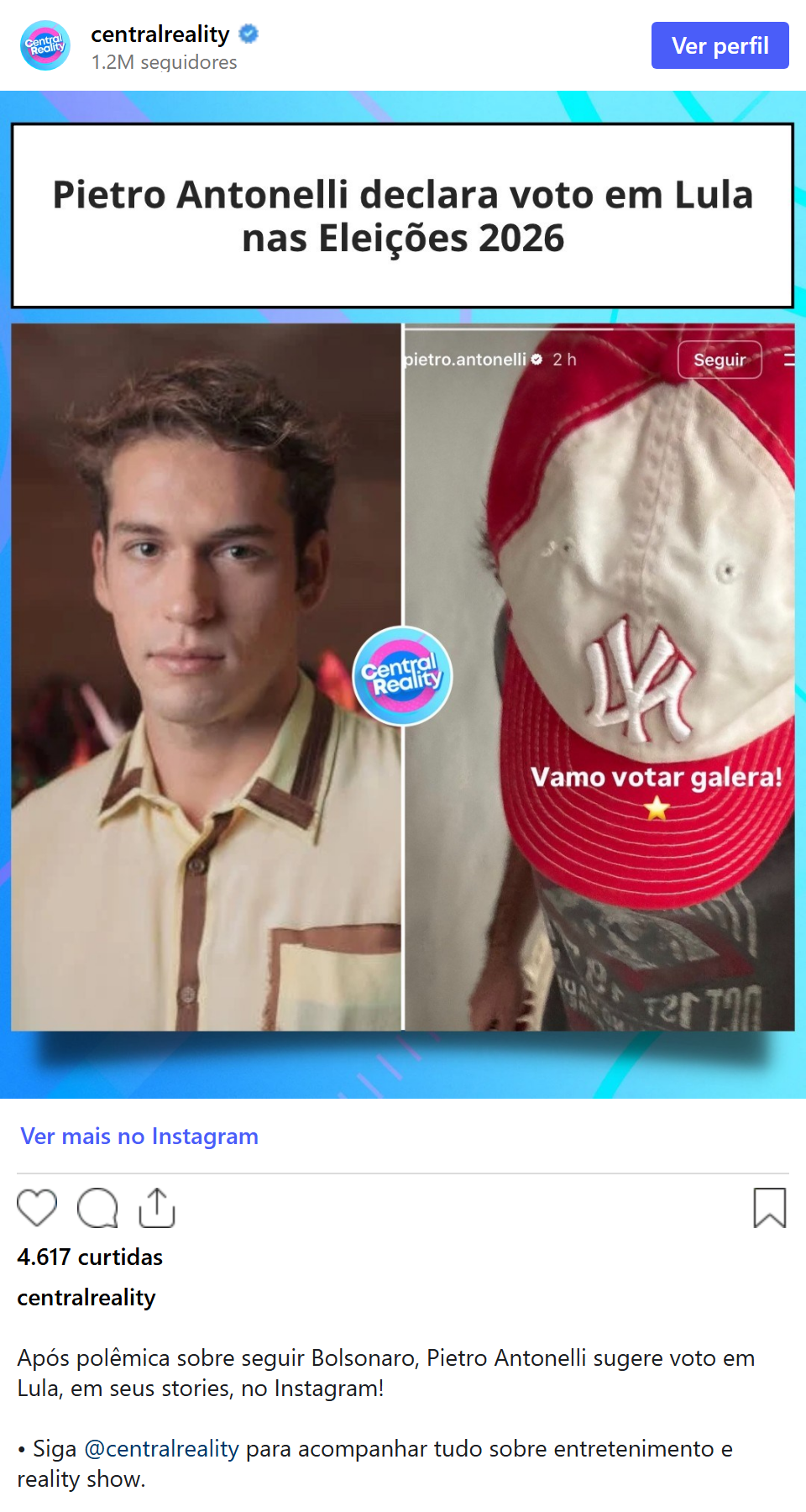 Print arquivado do post de Pietro Antonelli em 04/10/2026