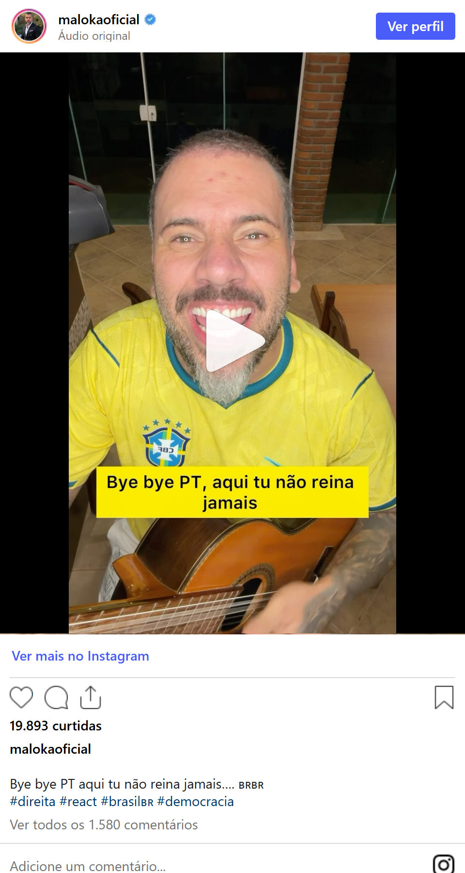 Print arquivado do post de Maloka em 08/10/2026