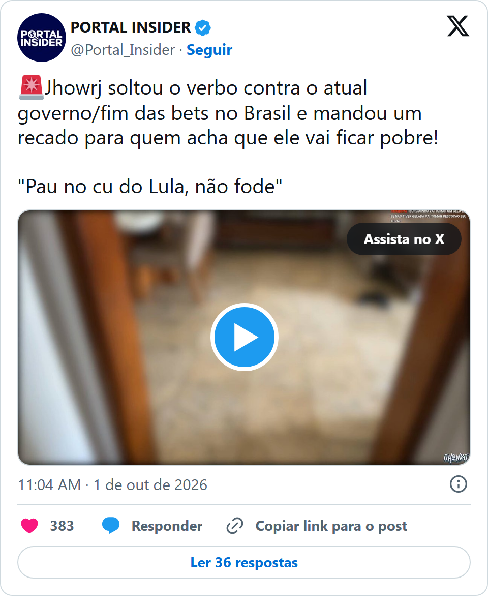 Print arquivado do post de Jhowrj em 01/10/2026