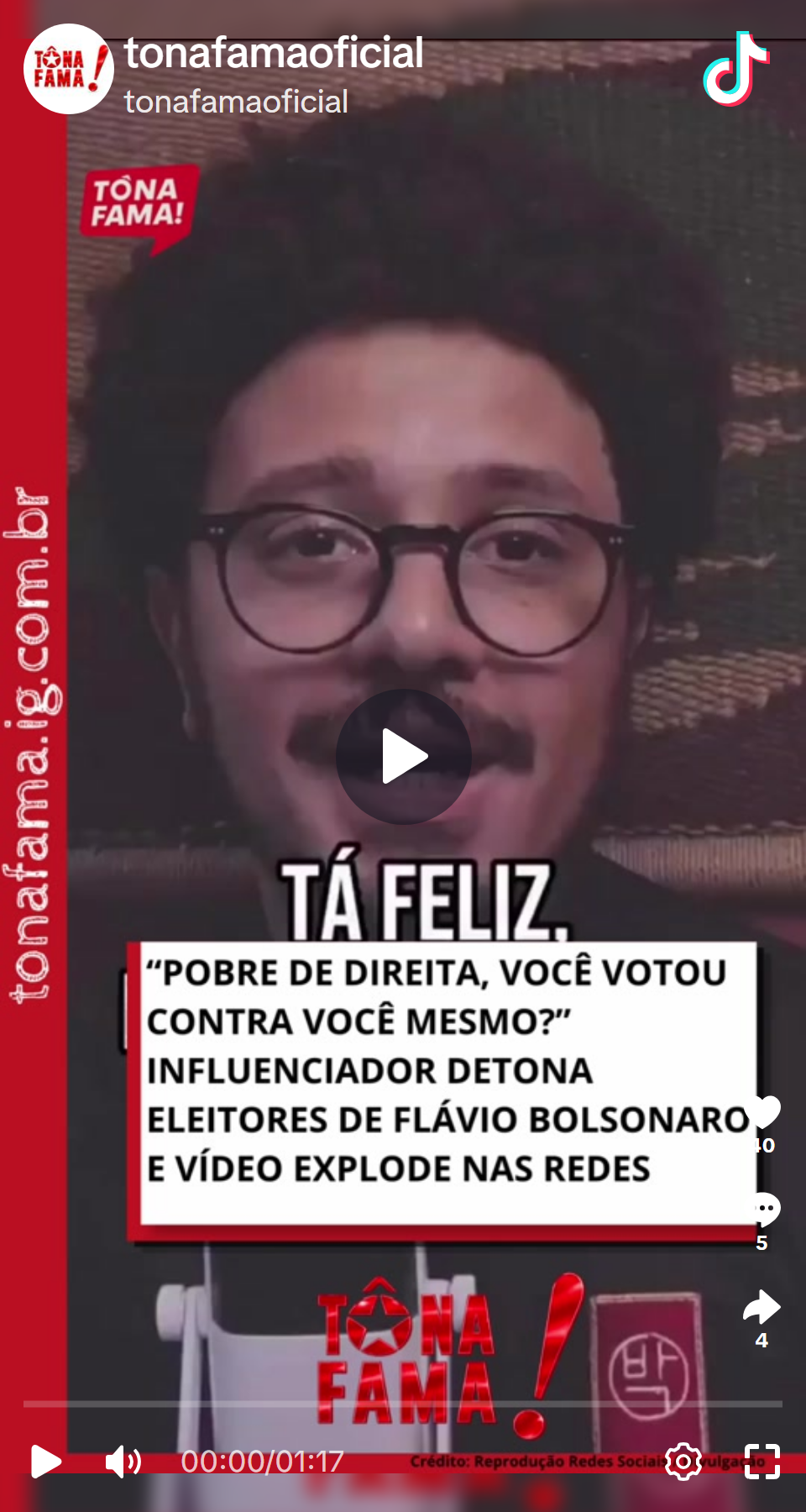 Print arquivado do post de João Seu Pimenta em 06/10/2026