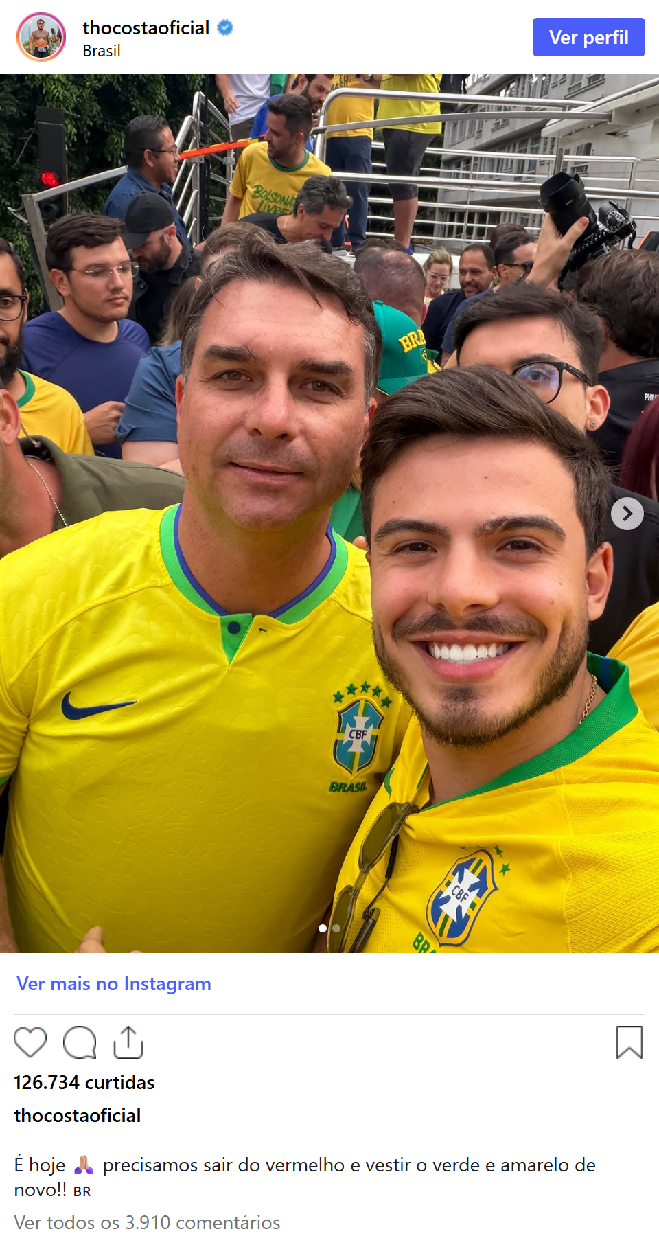 Print arquivado do post de Thomaz Costa em 04/10/2026