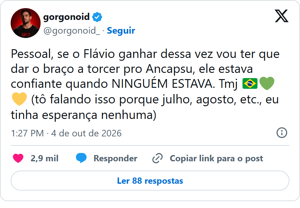 Print arquivado do post de Gorgonoid em 04/10/2026