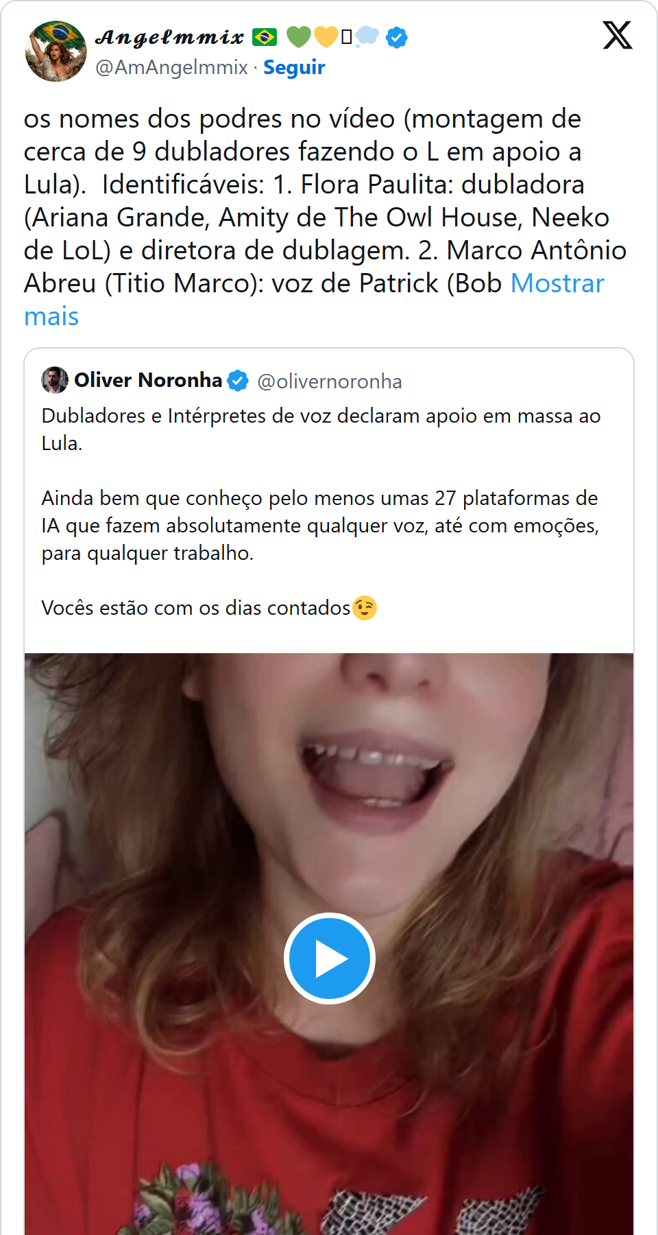 Print arquivado do post de Alfredo Rollo em 29/09/2026