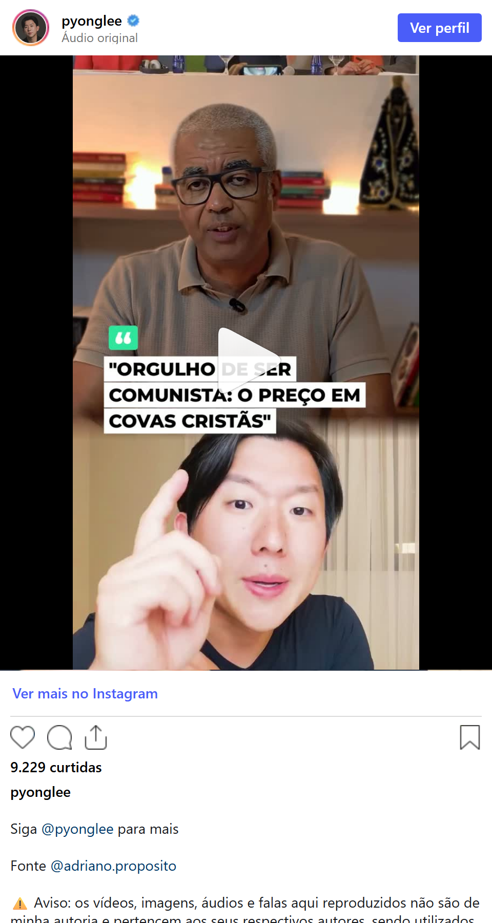 Print arquivado do post de Pyong Lee em 11/10/2026