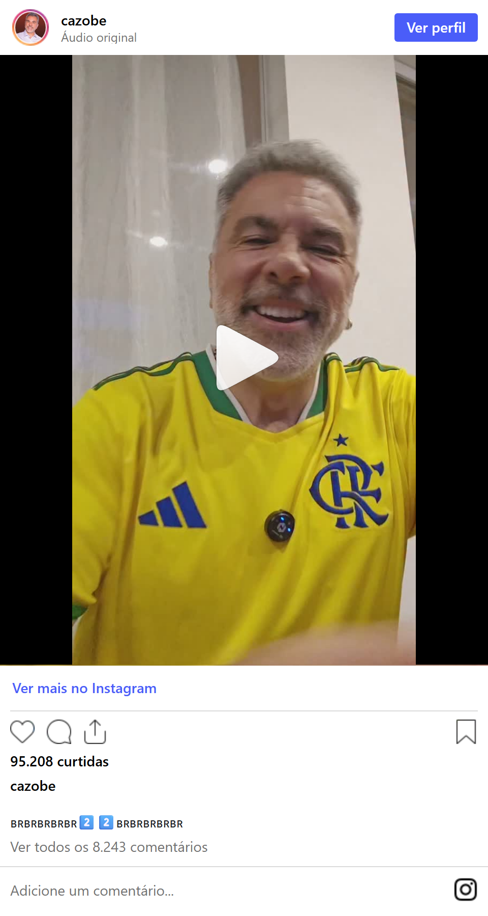 Print arquivado do post de Marco Antônio Costa em 03/10/2026
