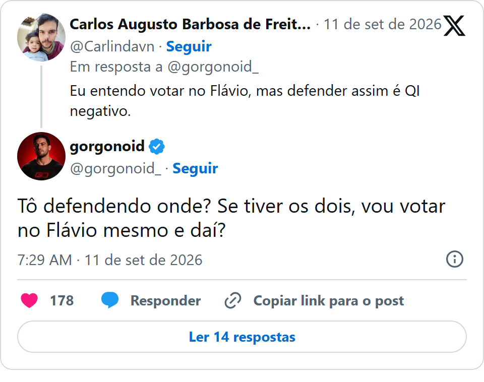 Print arquivado do post de Gorgonoid em 11/09/2026