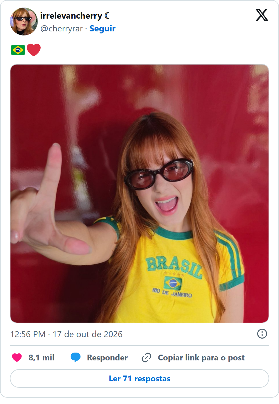 Print arquivado do post de Cherry em 17/10/2026