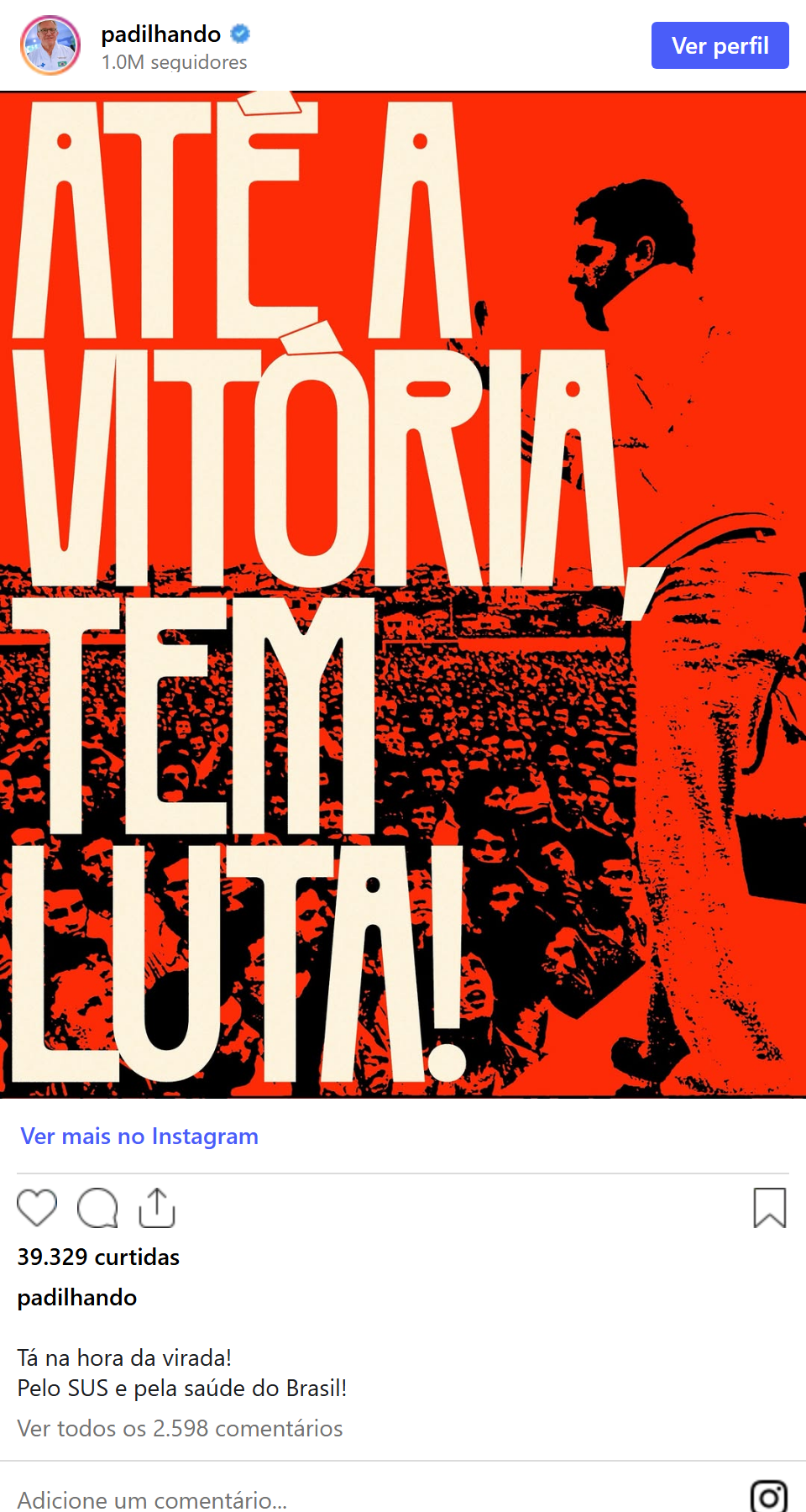 Print arquivado do post de Alexandre Padilha em 05/10/2026