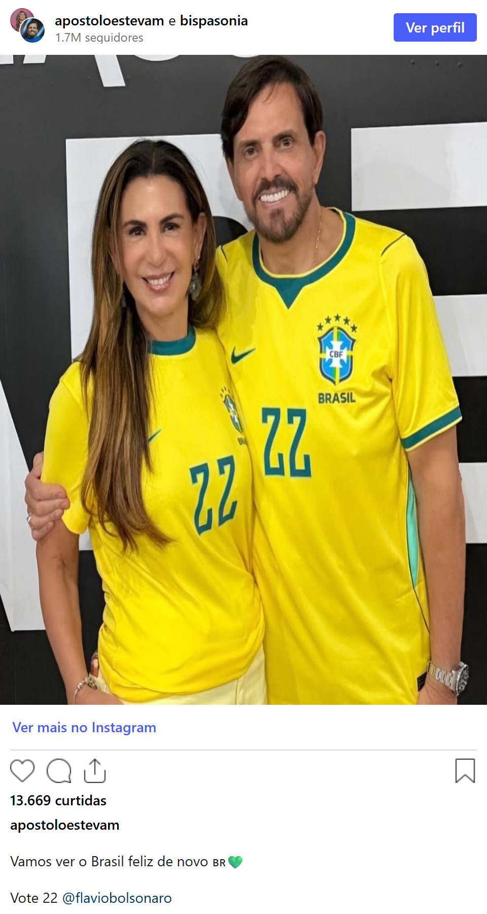 Print arquivado do post de Estevam Hernandes em 04/10/2026