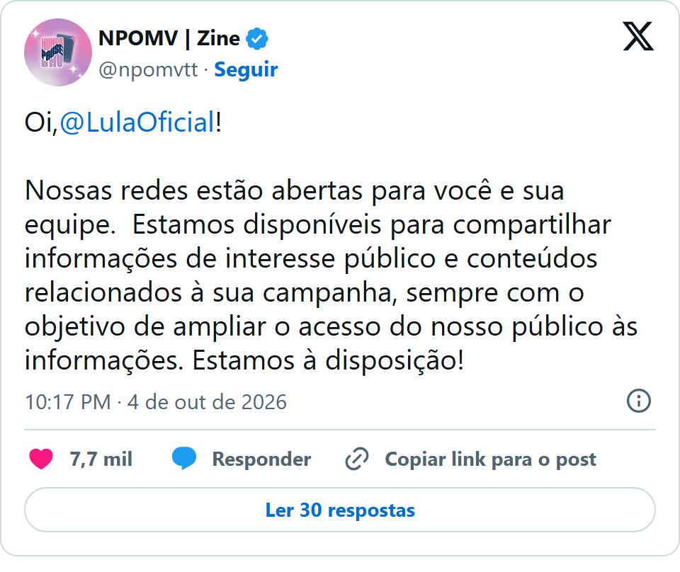 Print arquivado do post de NPOMV | Zine em 04/10/2026